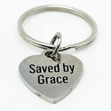 Saved By Grace Keychain