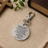 Serenity Prayer Stainless Steel Clip On Charm