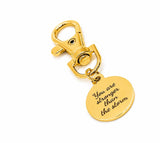 You Are Stronger Than The Storm Goldtone Charm