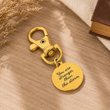 You Are Stronger Than The Storm Goldtone Charm