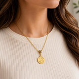 Cord Of Three Strands Goldtone Necklace