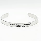 Fearfully Wonderfully Made Cuff Bracelet