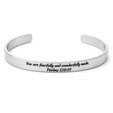 Fearfully Wonderfully Made Cuff Bracelet
