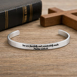 Fearfully Wonderfully Made Cuff Bracelet