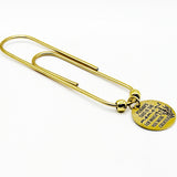 Perhaps This Is The Moment Goldtone Bookmark