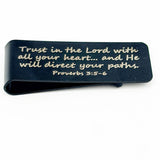 Trust In The Lord Black Money Clip