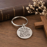 Peace I Leave With You Keychain
