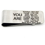 You Are Scripture Stainless Money Clip
