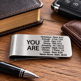 You Are Scripture Stainless Money Clip