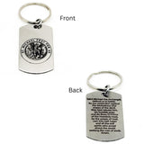 Saint Michael Prayer Stainless Steel Keychain