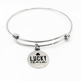 Lucky Charm Stainless Steel Charm Bracelet