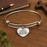 Iron Sharpens Iron Heart Charm Bracelet