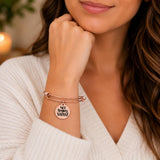Not Today Satan Rose Goldtone Bracelet Faith Gift