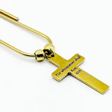 For Whosoever Shall Goldtone Cross Bookmark