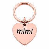 Mimi Rose Goldtone Stainless Steel Heart Keychain