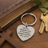 Iron Sharpens Iron Heart Keychain