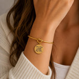 She Is Clothed In Strength Goldtone Bracelet
