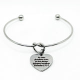 Iron Sharpens Iron Cuff Charm Bracelet