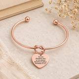 Iron Sharpens Iron Rose Goldtone Cuff Bracelet