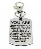 You Are Scripture Clip On Dog Tag