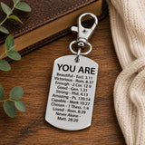 You Are Scripture Clip On Dog Tag