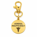 Adrenal Insufficiency Goldtone Clip On Charm