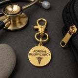 Adrenal Insufficiency Goldtone Clip On Charm