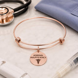 Adrenal Insufficiency Rose Goldtone Charm Bracelet