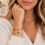 Not Today Satan Goldtone Charm Bracelet Faith Gift