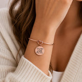 She Is Clothed In Strength Rose Goldtone Bracelet