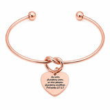 Iron Sharpens Iron Rose Goldtone Cuff Bracelet