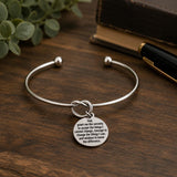 Serenity Prayer Cuff Charm Bracelet