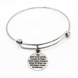 Serenity Prayer 19mm Round Charm Bracelet
