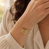 Saved By Grace Goldtone Charm Bracelet