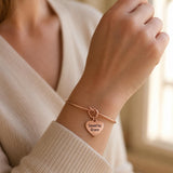 Saved By Grace Rose-Goldtone Charm Bracelet