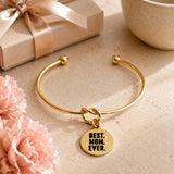 Best Mom Ever Goldtone Charm Bracelet