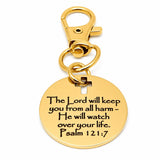 Christian Protection Goldtone Clip On Charm