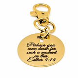 Made For This Moment Goldtone Scripture Charm