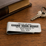 Guard Your Heart Scripture Money Clip