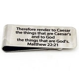 Render To Caesar Scripture Money Clip