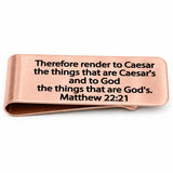 Render To Caesar Rose Goldtone Money Clip