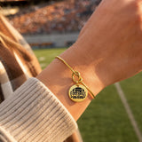 Football Mom Goldtone Charm Bracelet
