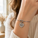 Saved By Grace Stainless Steel Charm Bracelet
