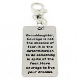 Granddaughter Courage Clip On Charm