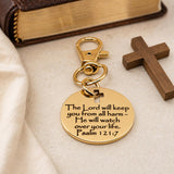 Christian Protection Goldtone Clip On Charm