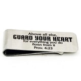 Guard Your Heart Scripture Money Clip