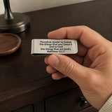 Render To Caesar Scripture Money Clip