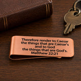 Render To Caesar Rose Goldtone Money Clip