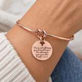 Christian Protection Rose Goldtone Cuff Bracelet