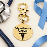 Myasthenia Gravis Notice Goldtone Clip On Charm